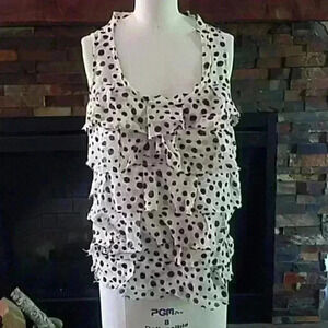 Ruffled print shirt